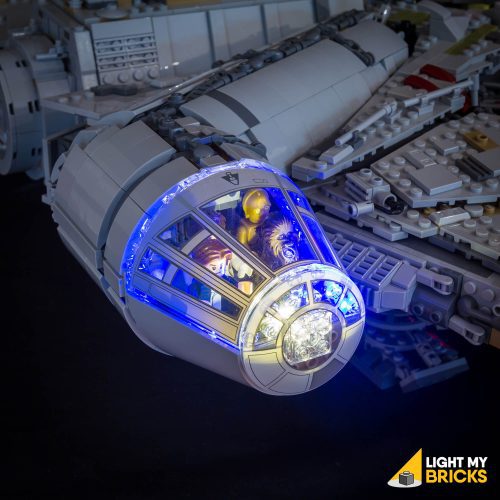 75192 LEGO Star Wars UCS Millennium Falcon CLOSEUP Light My Bricks